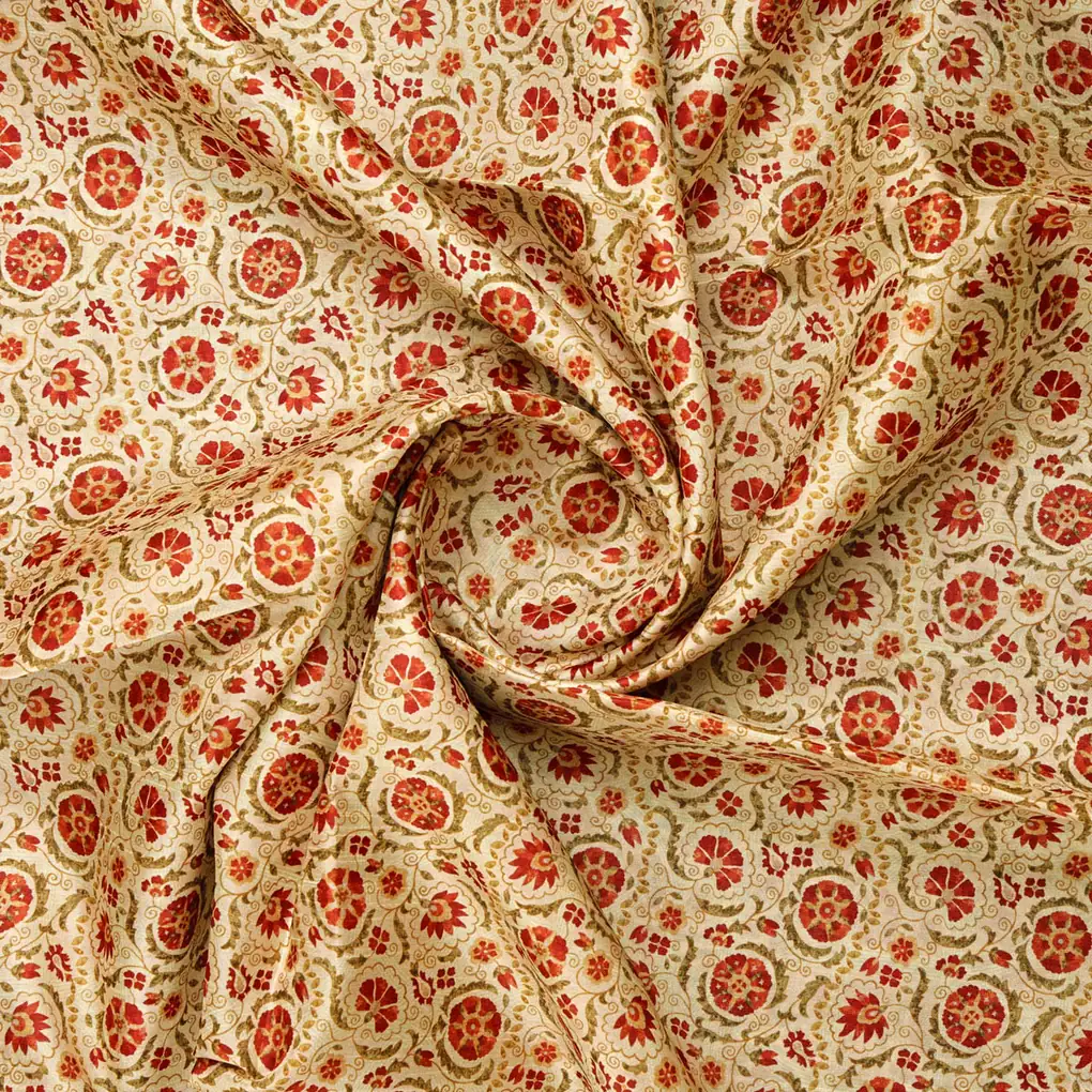 Dola Silk Printed Fabric - Image 2