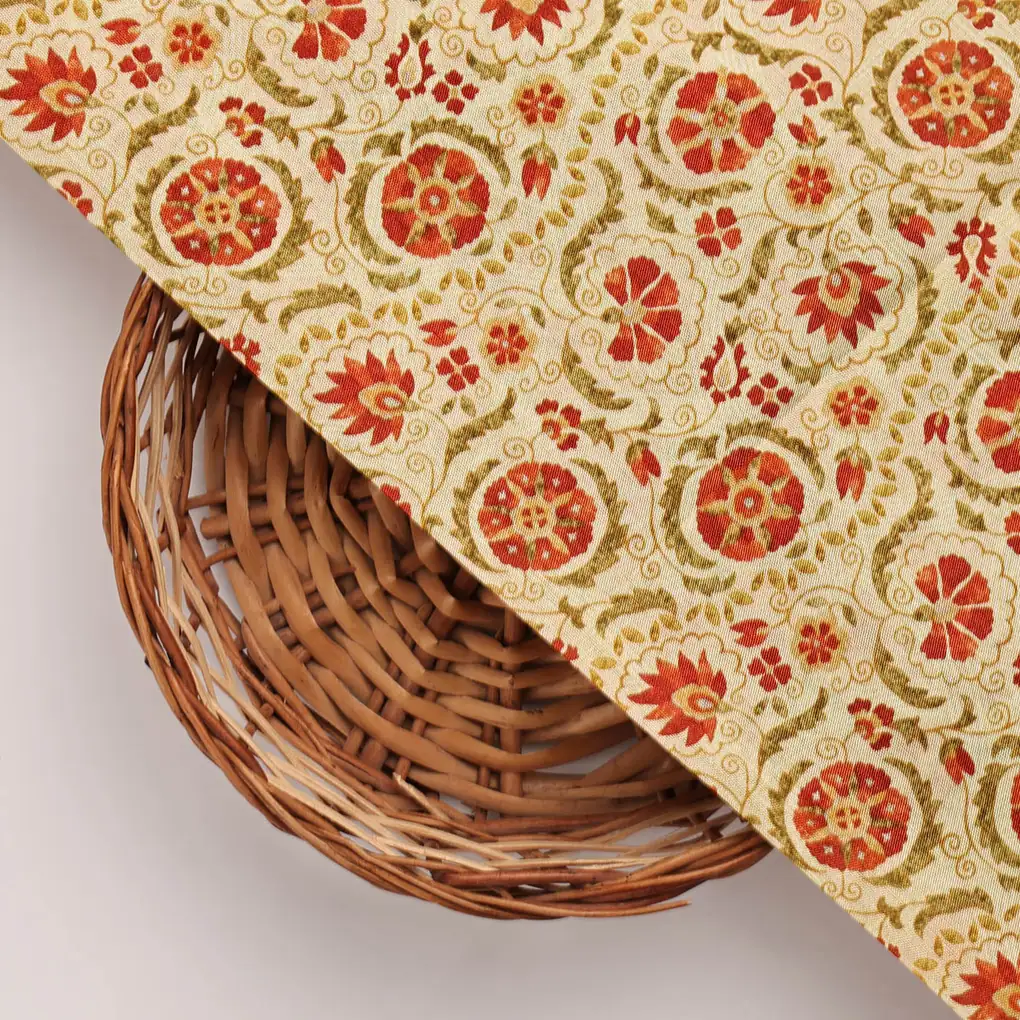 Dola Silk Printed Fabric - Image 3