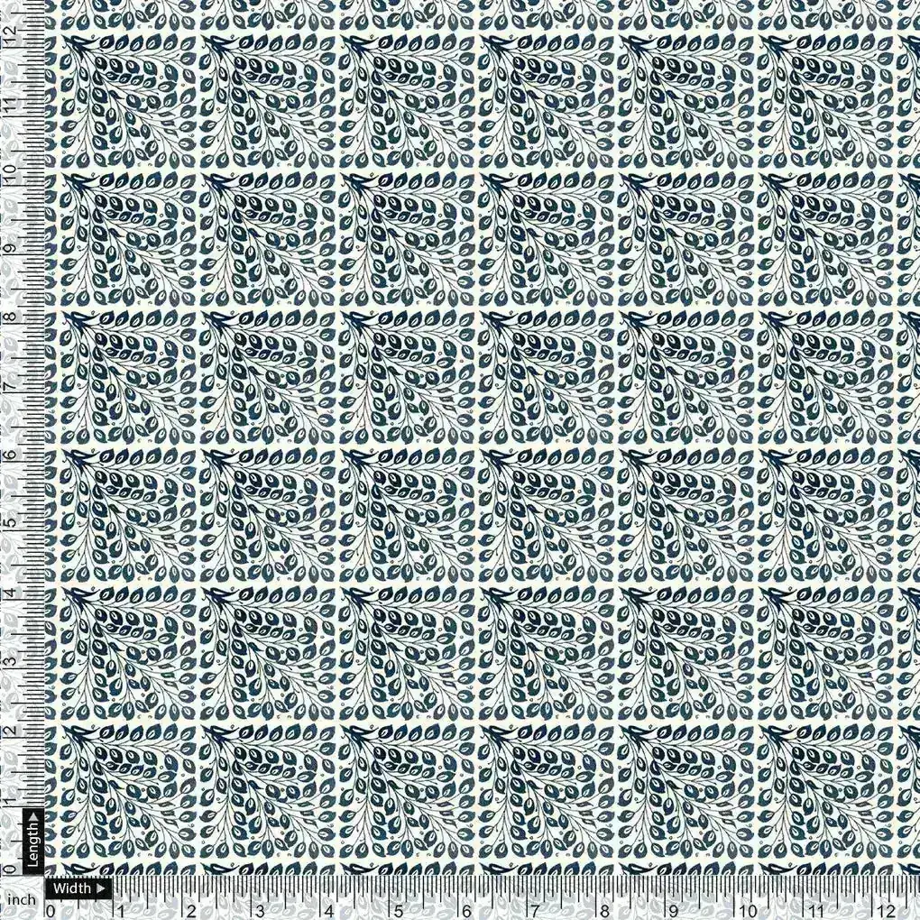 Morpich Block Digital Printed Fabric - Muslin - Image 4