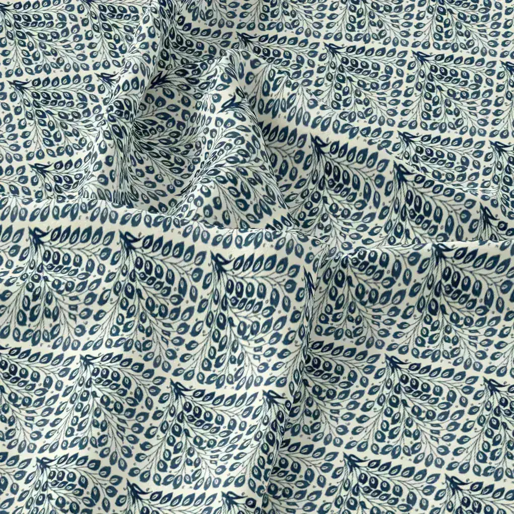 Morpich Block Digital Printed Fabric - Pure Chiffon - Image 3